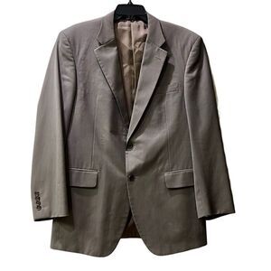 Jos A Bank Men’s 41R Light Brown Pinstripe Sports Coat Blazer 100% Wool